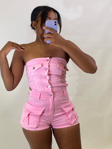 Denim Romper